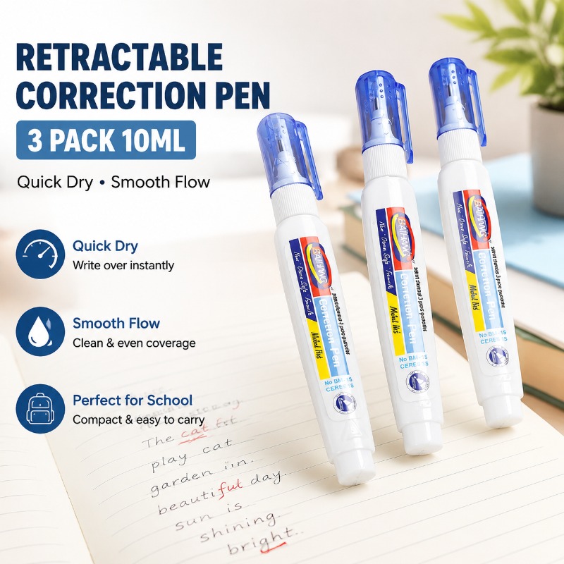 Corrector Líquido de Secado Rá - Correction Pen Fine reseña y precio